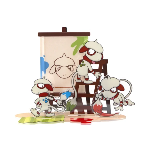 Doodle & Draw Series - Smeargle Acrylic Standee & Card Display Set